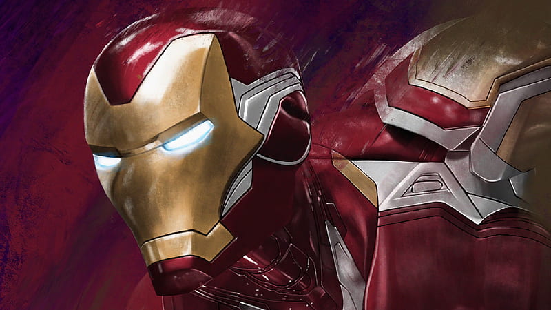 Iron Man Closeup, iron-man, superheroes, marvel, artstation, HD wallpaper
