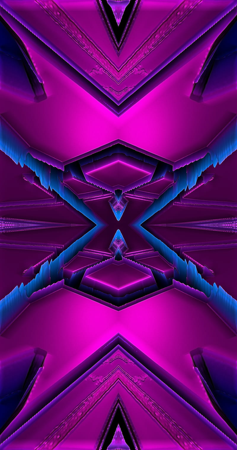 Pink Depths, 3d, abstract, america, blue, designs, digital, pink, purple, texture, winter, HD phone wallpaper