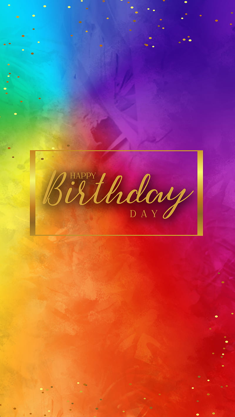 Rainbow birtay, celebration, date, good, happy, happy birtay, my birtay, pride, HD phone wallpaper