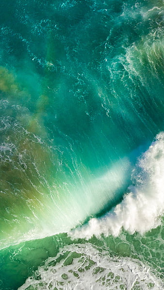 HD wallpaper: iPhone wallpaper, aerial view of flowing sea water beside  seashore | Wallpaper Flare