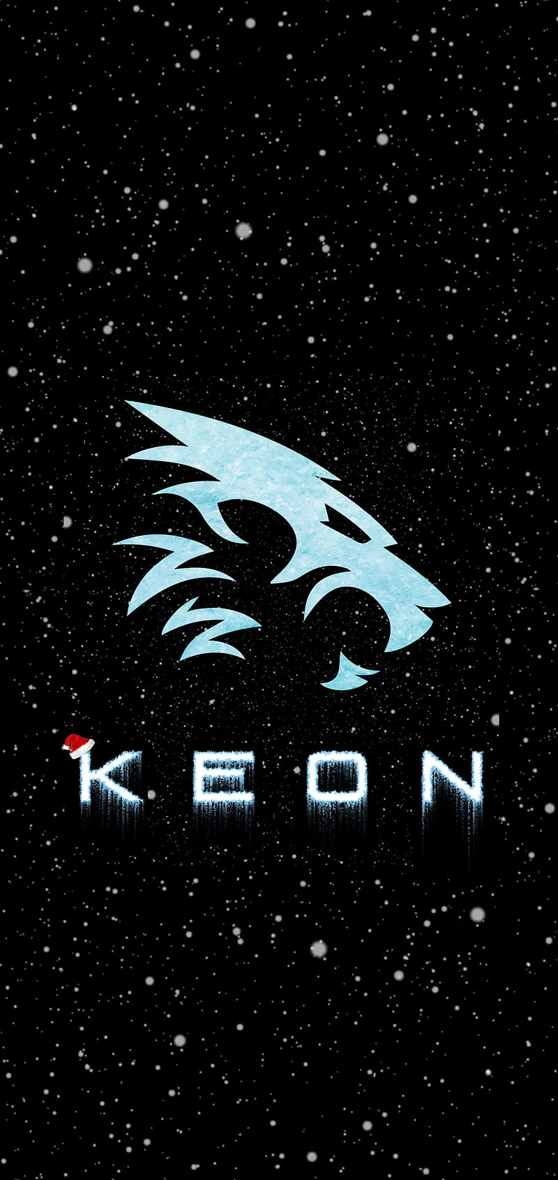 KEON, android, black, blue, iphone, king, lion, logo, HD phone wallpaper
