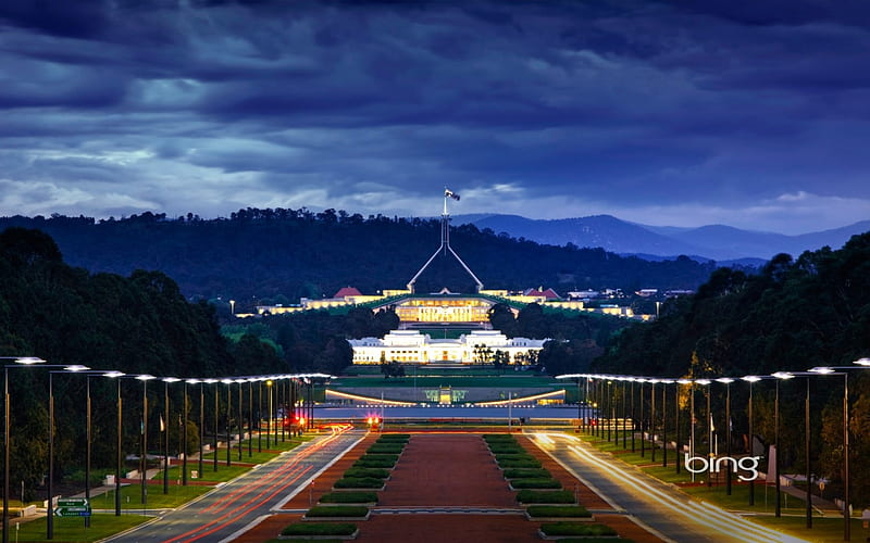 Parliament House And Old Parlimant House, Canberra, Old, And, House, Parliament, HD wallpaper