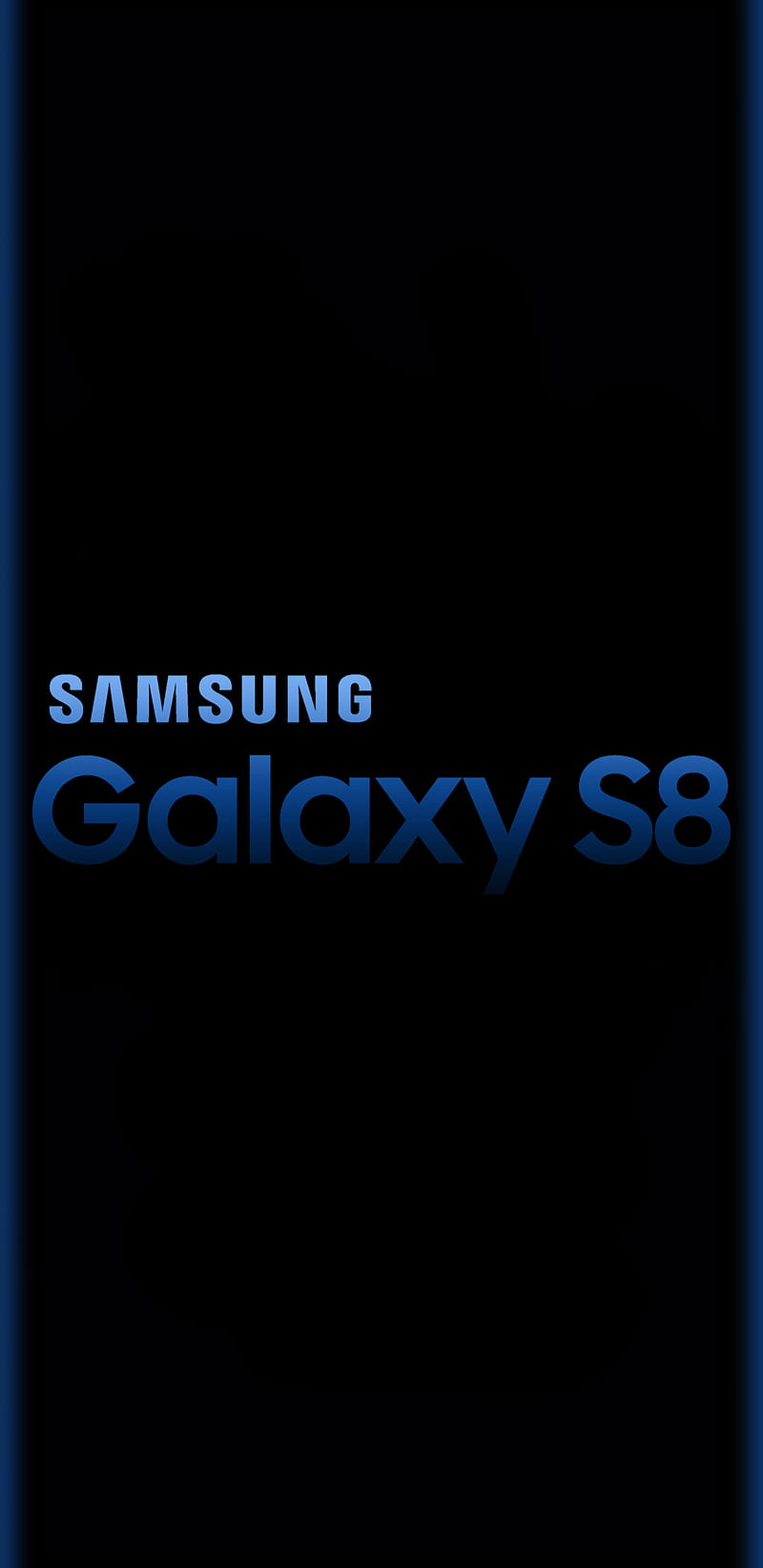 Samsung S8 Blue, android, black, edge, galaxy, glow, HD phone wallpaper