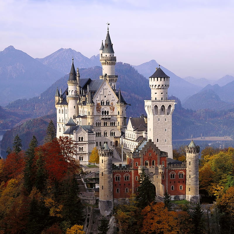 Epic Castle, building, europe, german, home, mansion, HD phone wallpaper