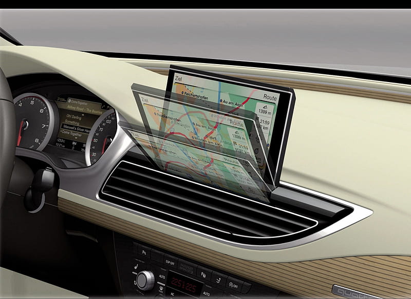 2009 Audi Sportback Concept - Onboard Computer, car, HD wallpaper