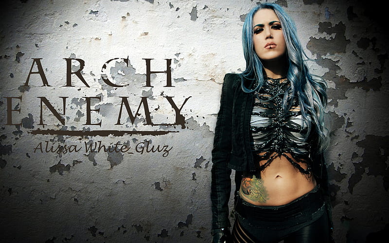 Alissa White-Gluz, canadian singer, Melodious death metal, beauty, Arch Enemy, HD wallpaper
