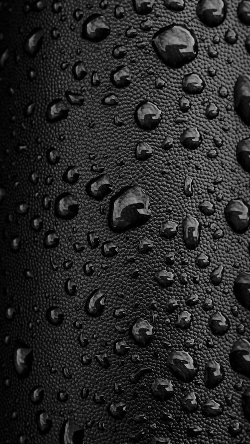 Drops, black, water, drop, HD phone wallpaper | Peakpx