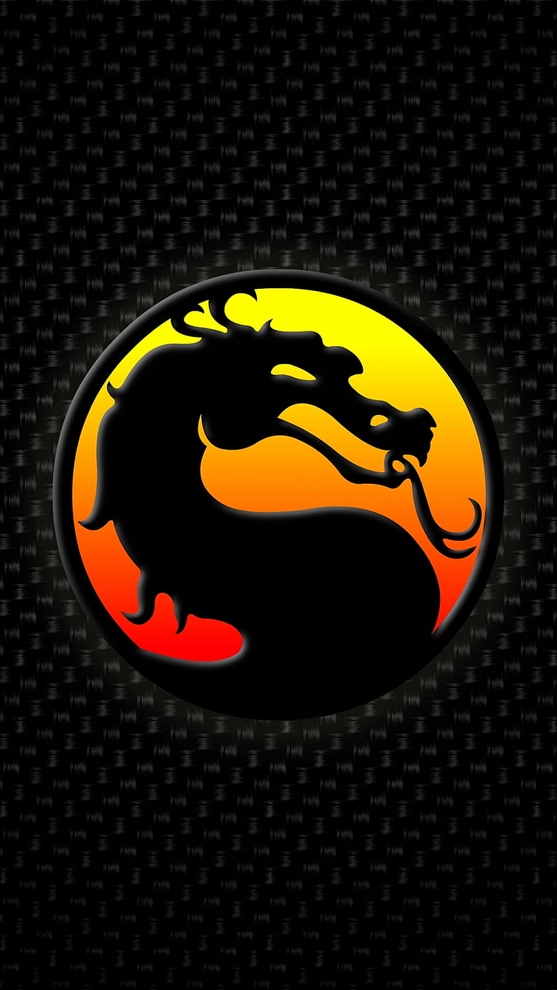 Mortal Kombat, carbon, logo, video game, HD phone wallpaper | Peakpx