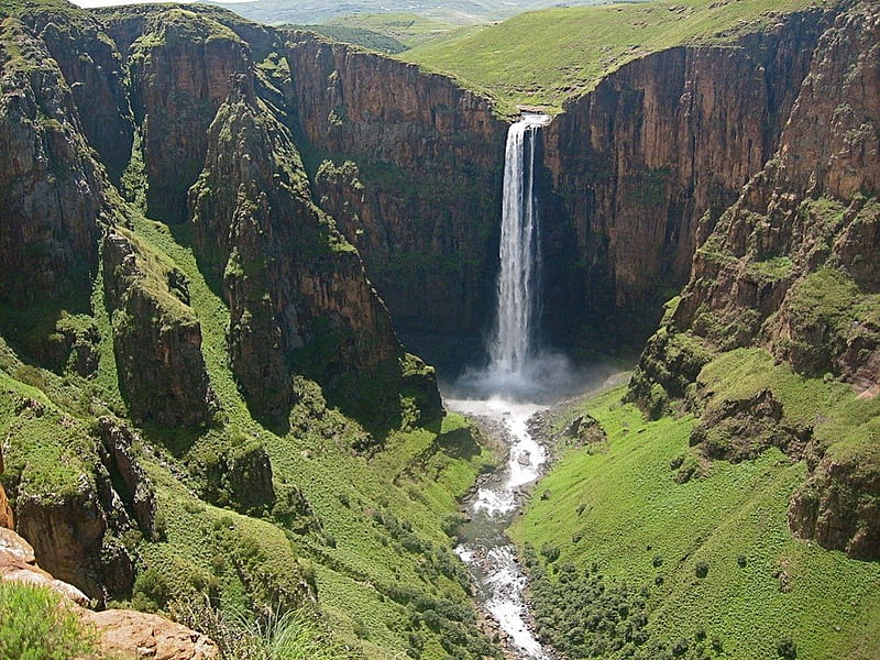 Maletsunyane Falls - Lesotho, Lesotho, Falls, Africa, Maletsunyane Falls, HD wallpaper
