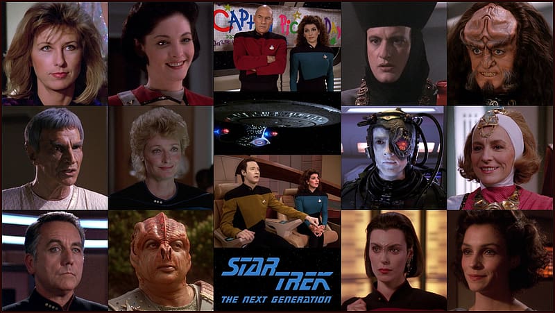 Star Trek: The Next Generation, Picard, Star Trek, The Next Generation, Troi, Pucard, Q, Ro Laren, HD wallpaper