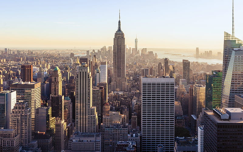 New York Empire State Building 2020 City, HD wallpaper