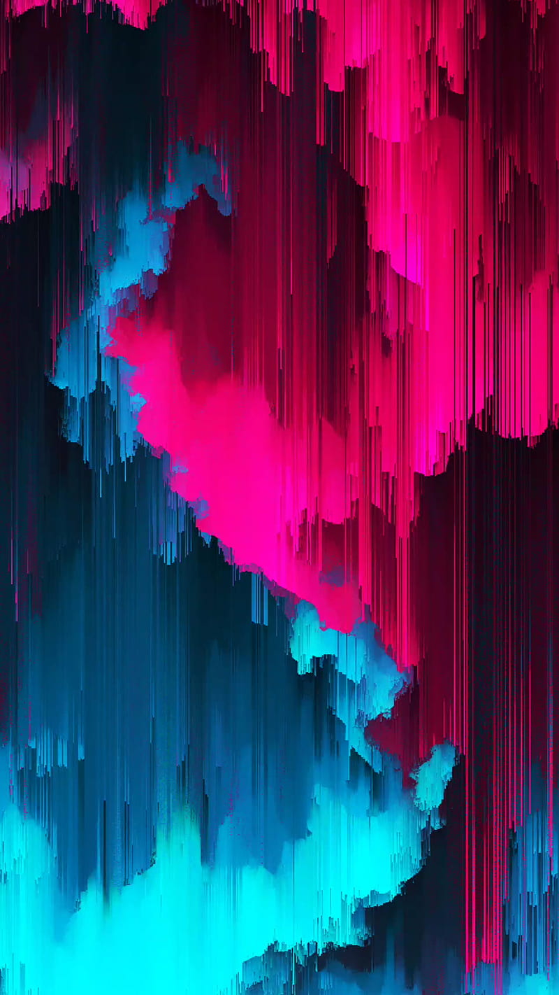 Flow Distort 2, HQ, abstract, asmr, blue, candy, colorful, cotton candy, desenho, floss, fun, glitch, graphics, happy, joy, live, loop, mood, motion, pink, pixel, sort, surreal, vivid, HD phone wallpaper