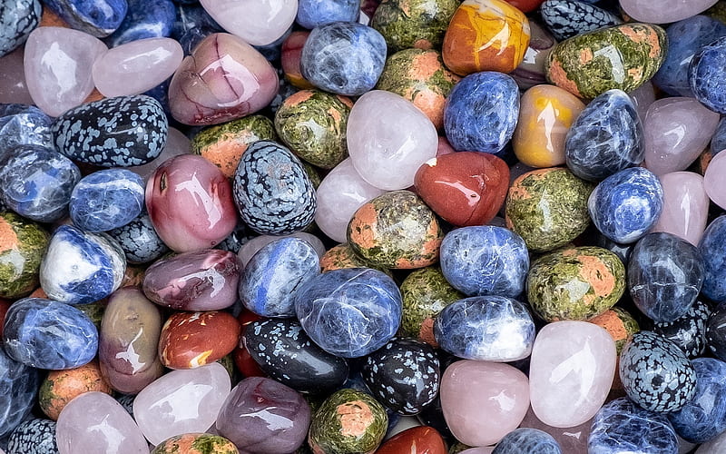 Semi-precious Stones, colors, semi precious, gems, stones, HD wallpaper