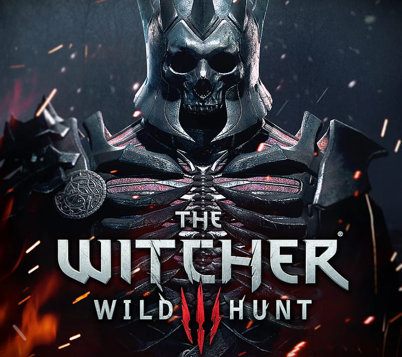 Witcher III, game, geralt, skull, wild hunt, HD wallpaper