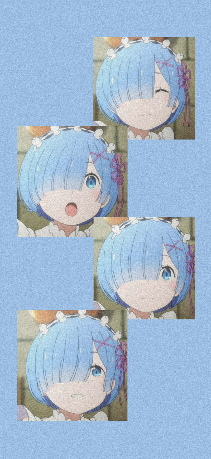 rem, anime, anime girl, blue, emilia, ram, re, re zero, subaru, zero, HD phone wallpaper