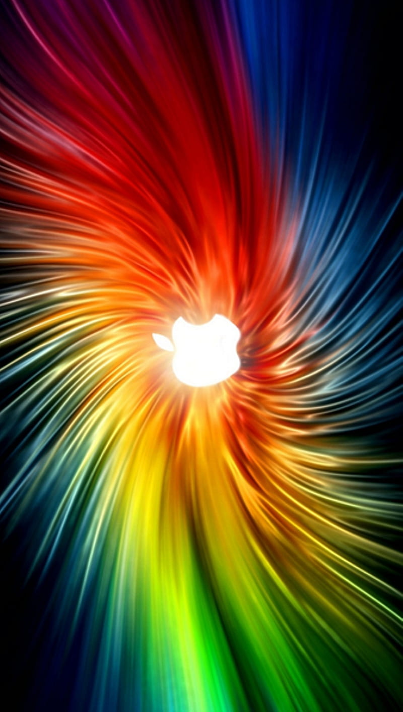 Apple rainbow, HD phone wallpaper | Peakpx