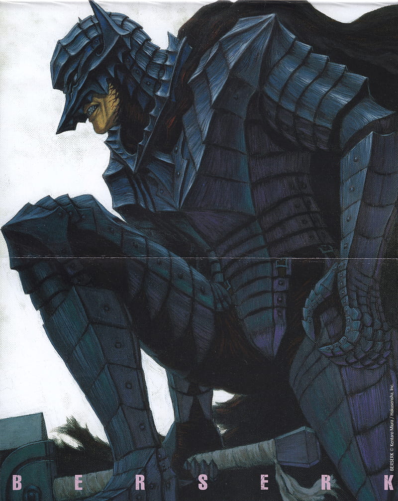 Berserk, Black Swordsman, Kentaro Miura, illustration, fantasy art, Guts, Armored, HD phone wallpaper