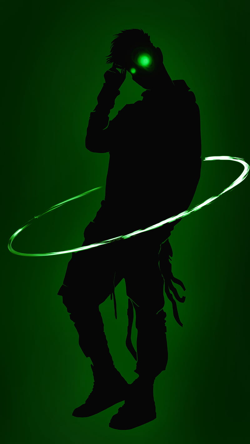 spirit green boy, energy, guy, neon, HD phone wallpaper