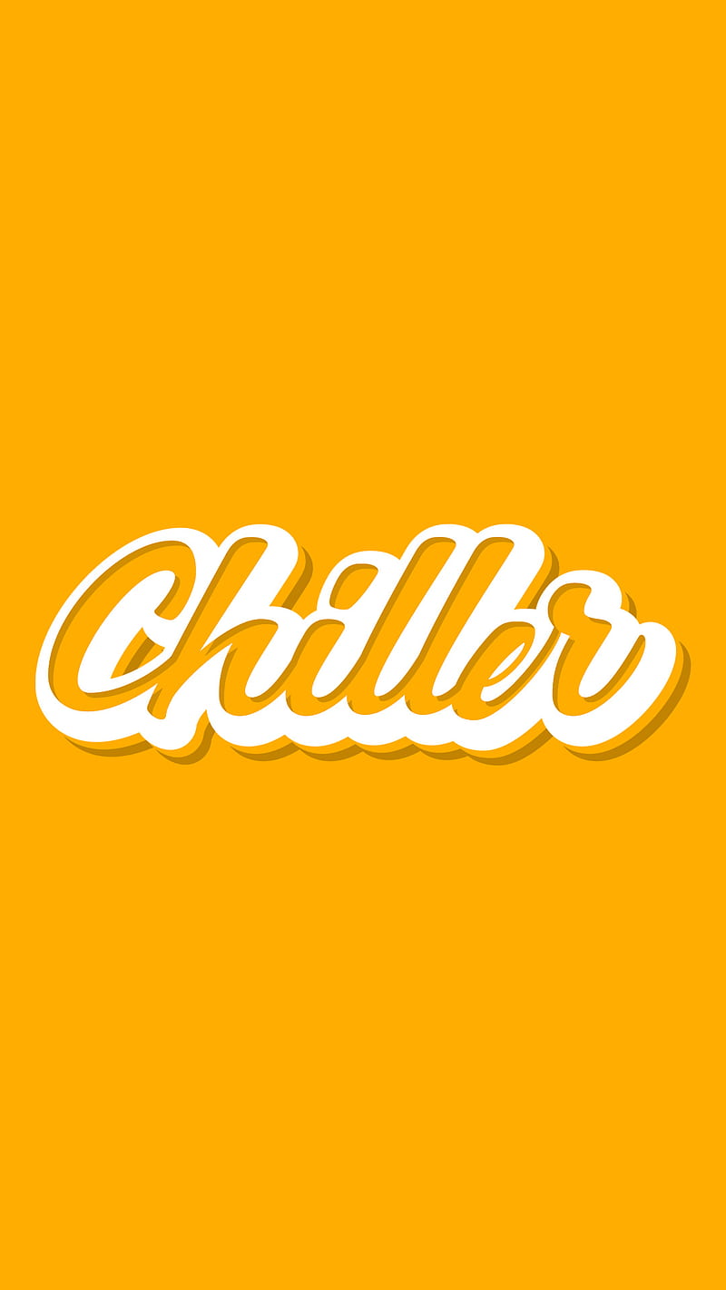 Chiller x Lettering, art, calligraphy, cool, desenho, simple, HD phone wallpaper