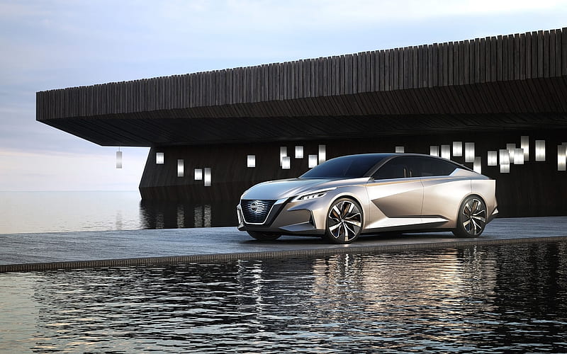Nissan Vmotion Concept, luxury cars, 2017 cars, supercars, sedans, Nissan, HD wallpaper