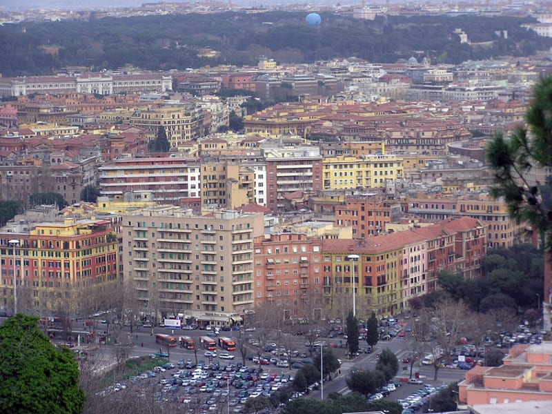 Modern Rome, modern, Buildings, Rome, Italy, HD wallpaper