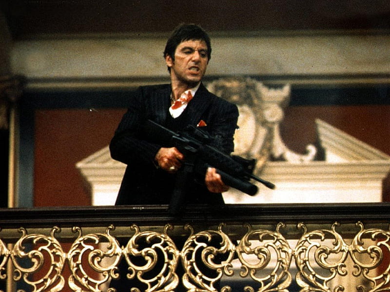 Scarface, say hello to my little friend, gangster, al pacino, HD wallpaper
