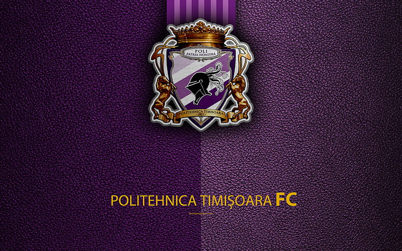 Blacken worst Peep ACS Poli Timisoara, FC Politehnica Timisoara, logo, leather texture  Romanian football club, HD wallpaper | Peakpx