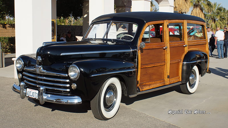 1947 Ford Woodie Wagon, Car, Woodie, Wagon, Old-Timer, Ford, Station Wagon, HD wallpaper