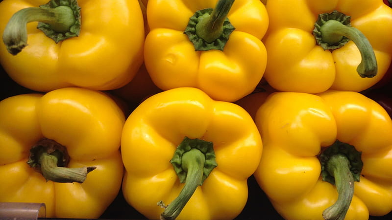 Yellow Bell Peppers Vegetable Capcicum Yellow, HD wallpaper