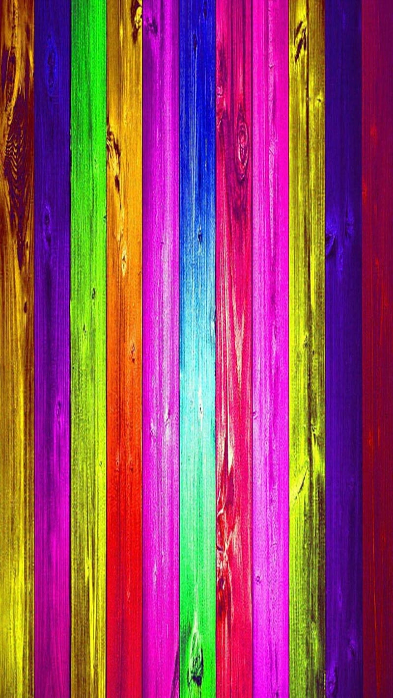 Wooden colorful, bonito, cute, look, nice, HD phone wallpaper | Peakpx