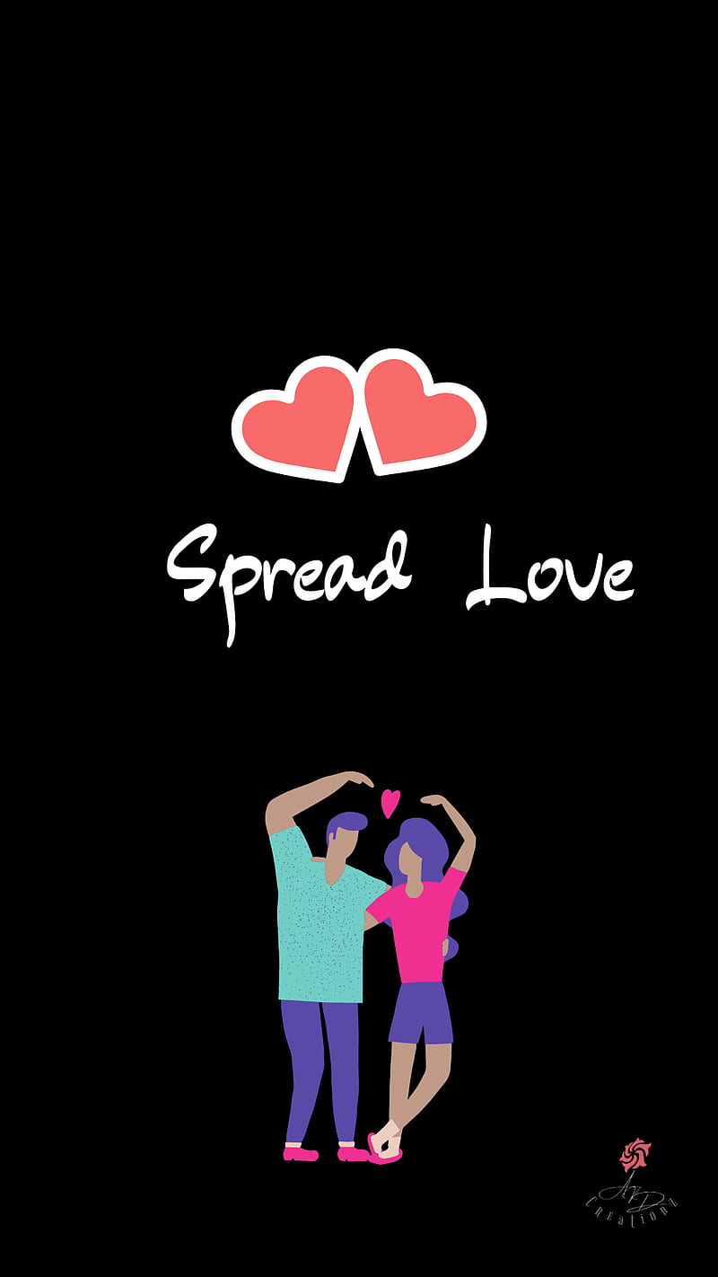 Spread Love, love, real, sayings, spread, HD phone wallpaper