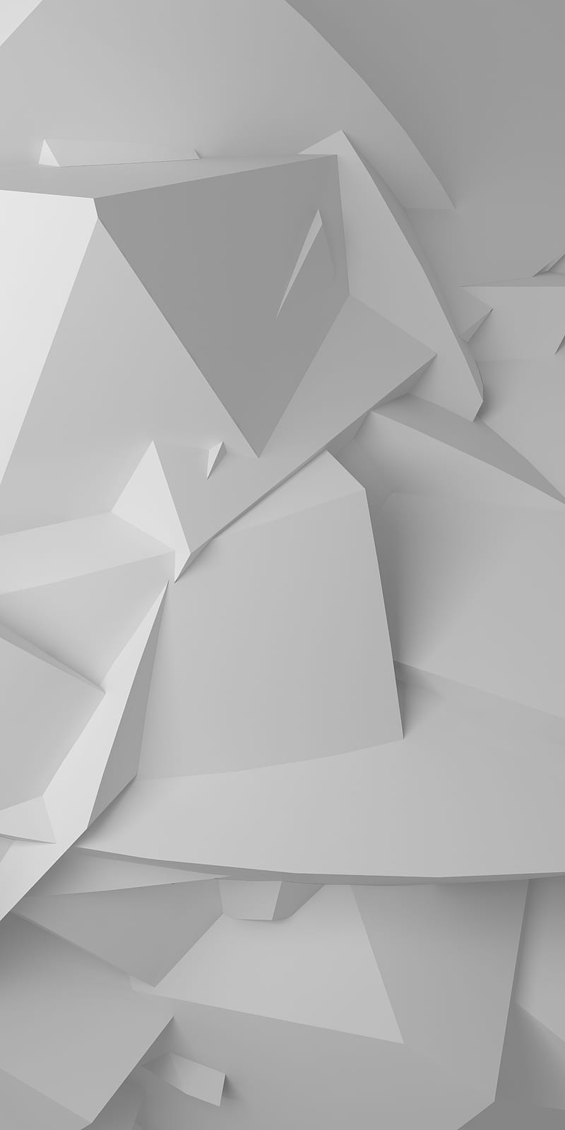 Futuristic, 3d, abstract, angles, background, pattern, polygon white, HD  phone wallpaper | Peakpx