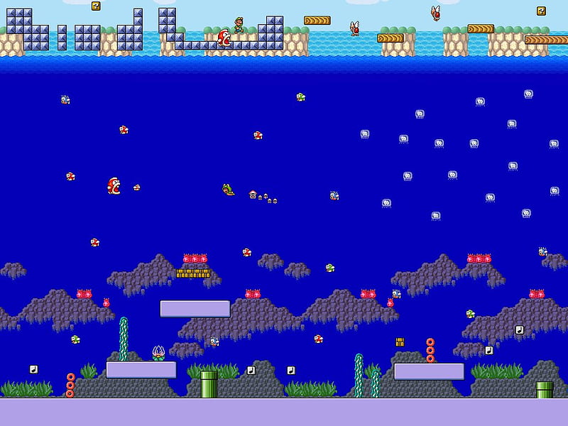 Super Mario Brothers 3: SeaWorld, super mario brothers 3, mario, HD wallpaper