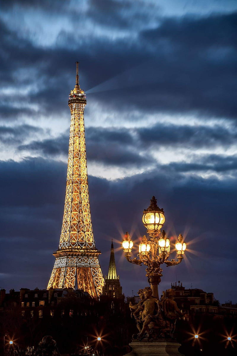 Eiffel Tower, eiffel, tower, france, paris, night, love, romantic, travel,  HD phone wallpaper | Peakpx