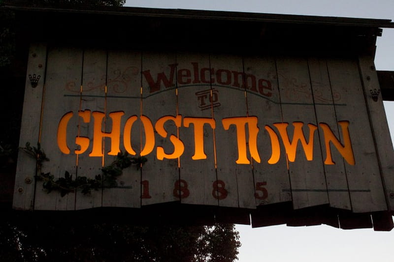 Ghost Town, not for sale, sign, antique, lighted, HD wallpaper