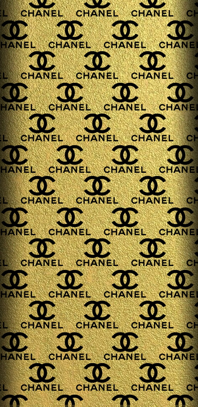 Fancy Chanel logo, 3d, chanel, glitter, gold, logo, lv, pattern, red,  sparkle, HD phone wallpaper