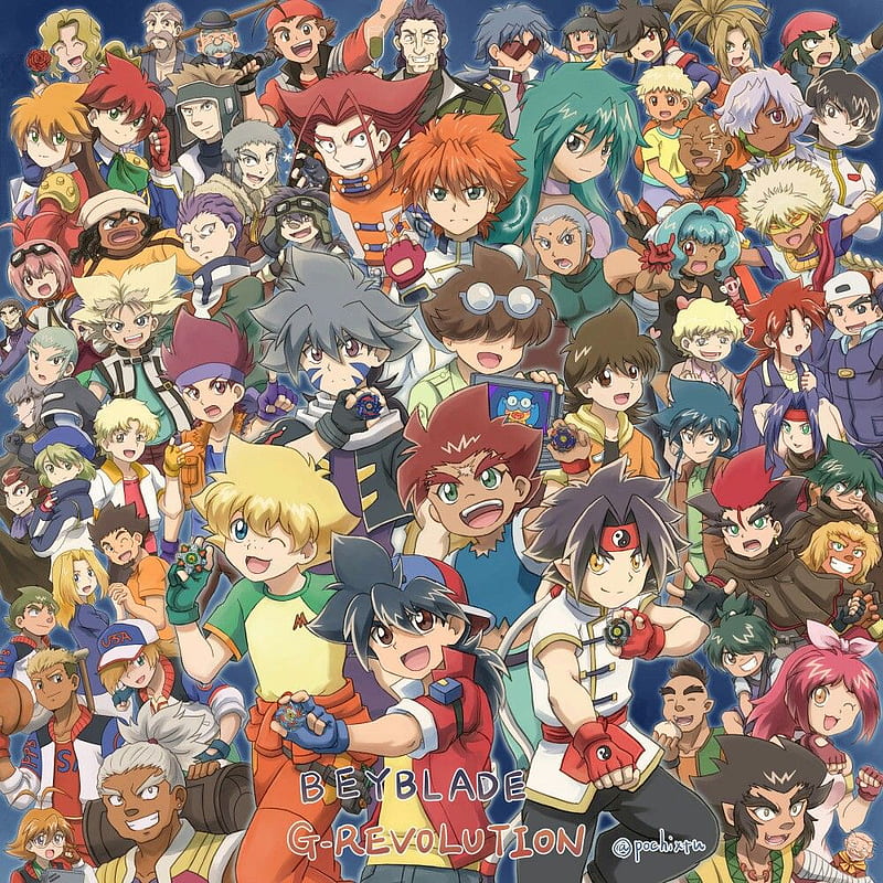 Characters from the beyblade anime