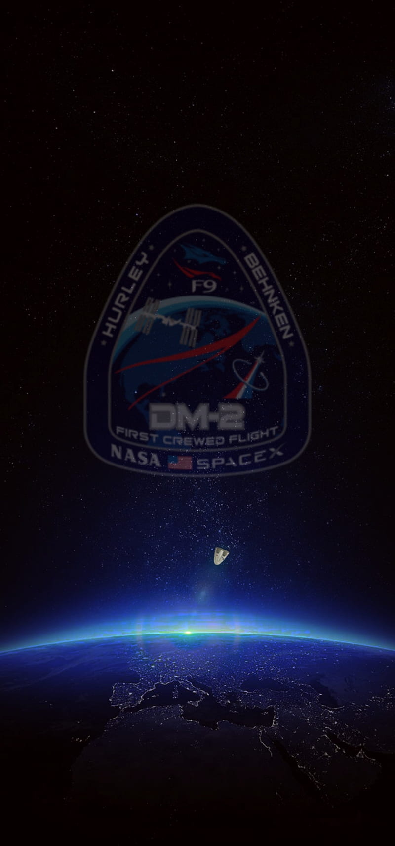 SpaceX Dragon crew , bob behnken, doug hurley, dragon crew, earth, elon musk, iss, nasa, space, HD phone wallpaper