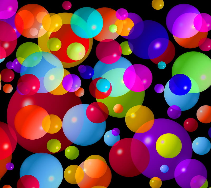Colorful Bubbles, abstract, HD wallpaper | Peakpx