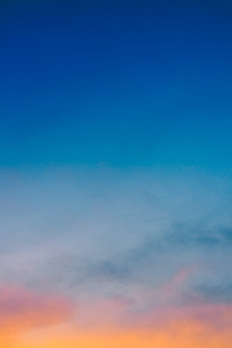 sky, gradient, clouds, sunset, HD phone wallpaper