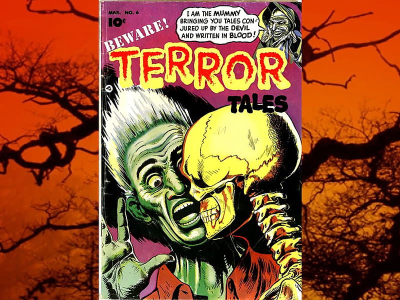 Terror Tales Comic01, classic comics, horror, halloween, Terror Tales Comic, HD wallpaper
