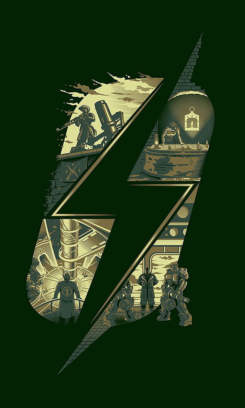 Fallout - Bethesda, 360, fallout 4, game, nuclear, nuke, playsation, sony, sony playstation, symbol, xbox, xbox 360, HD phone wallpaper