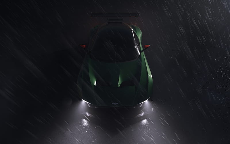 Aston Martin Vulcan supercars, 2018 cars, rain, tuning, Aston Martin, HD wallpaper
