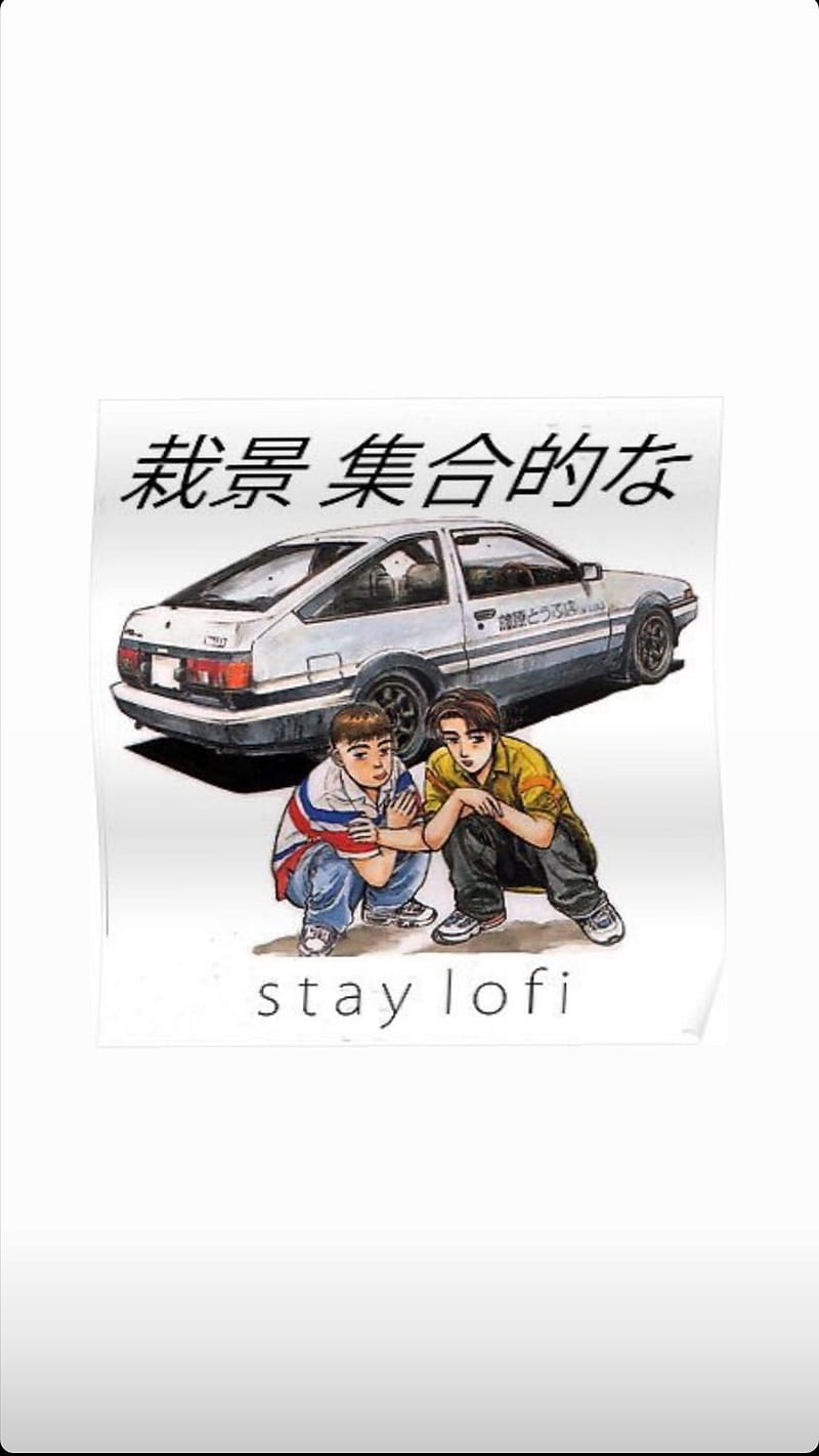 Download Initial D Phone Three Different Colored Wallpaper | Wallpapers.com