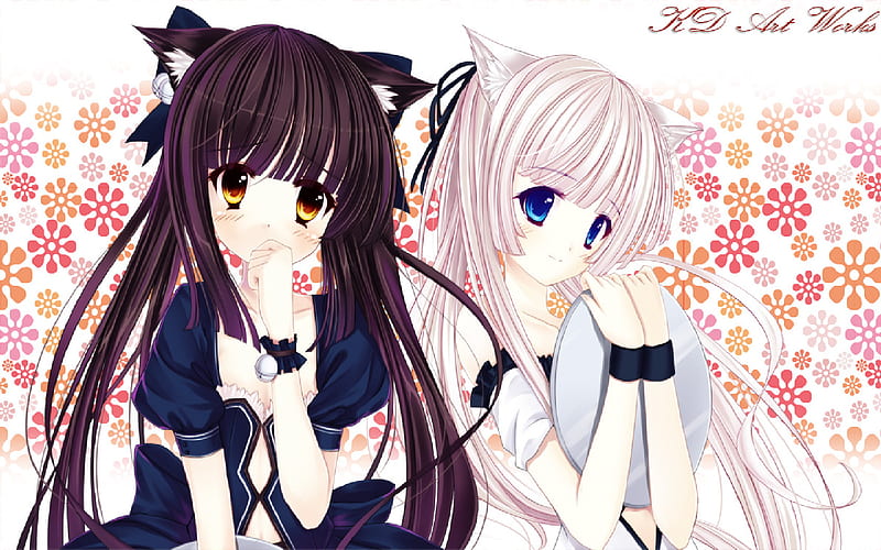 Neko Beauty 3, girl, neko, game, beauty, wall, HD wallpaper | Peakpx