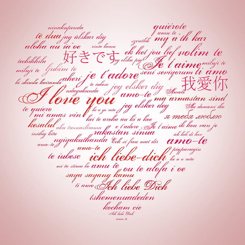 Love i love u, nice, pink, sweet, valentine, HD phone wallpaper