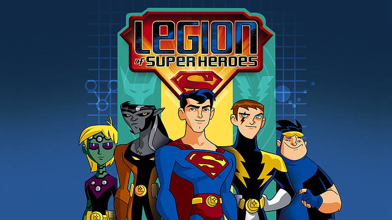 TV Show, Legion Of Super-Heroes, Bouncing Boy, Brainiac 5, Clark Kent, Legion of Super-Heroes, Lightning Lad, Superman, Timber Wolf (DC Comics), HD wallpaper