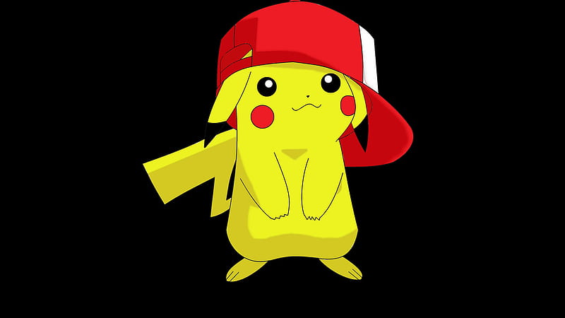 Pikachu With Red Cap Pokemon, HD wallpaper