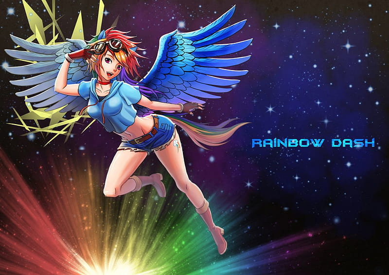 Anime Rainbow Style Ai Artwork 5 Pack Desktop Backgrounds. PC - Etsy