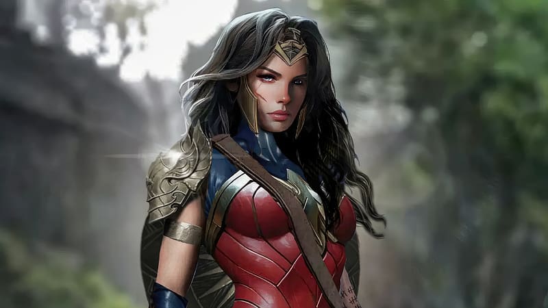 Jaimie Alexander Concept Art As Wonder Woman, wonder-woman, superheroes, artist, artwork, digital-art, HD wallpaper